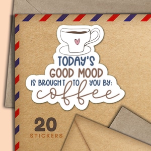 Adesivi rosa e bianchi per il caffè, set di 20 fiocchi di adesivi per posta allegra, graziosi articoli per amici di penna per etichette di posta ordinaria per decorare buste