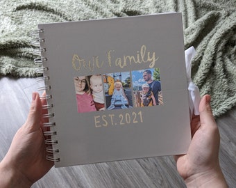 Gepersonaliseerd geheugenboek: familiefotoalbum - perfect cadeau voor moedersverjaardag of nieuwe ouders!