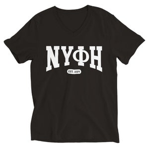 Nifi ΝΥΦΗ V-Neck T-Shirt EST 2024 White Text image 9
