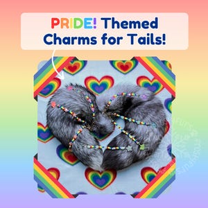 Pride Tail Charms/Keychains - Perfect for Therians, Furries, Cosplay, LARP