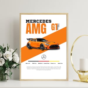 Mercedes AMG  Poster – Hypercar Wall Art for Racing Enthusiasts, Fast Car Print, Garage Decor, Automotive Gift for Supercar Fans