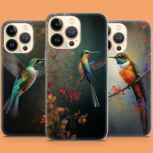 Colibri Animal Bird Phone Case Capa de telefone para iPhone 15 14 13 Pro Max 12 11 X XS 8, cabe em Samsung S20 FE, S22 Ultra, A12, A54, Pixel 6A 7A 8A