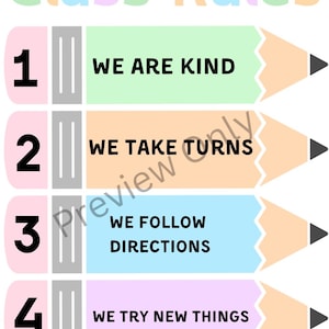 Classroom Rules Poster