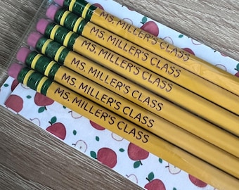 ¡ENVÍO RÁPIDO!, Lápices personalizados, lápices para profesores, lápices grabados, lápices, útiles escolares, regalo de regreso a clases, Ticonderoga, Kid
