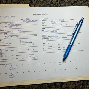 Hygiene Notes Example Template for Dental Hygiene Clinical Notes - Etsy