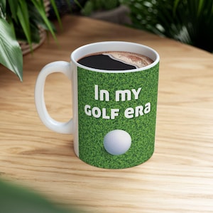 Golf Era Keramikbecher, spielerisches Kaffeetassen-Geschenk für Golf-Liebhaber, Golf-Neuheit-Teetasse, 11 Unze 15 Unze