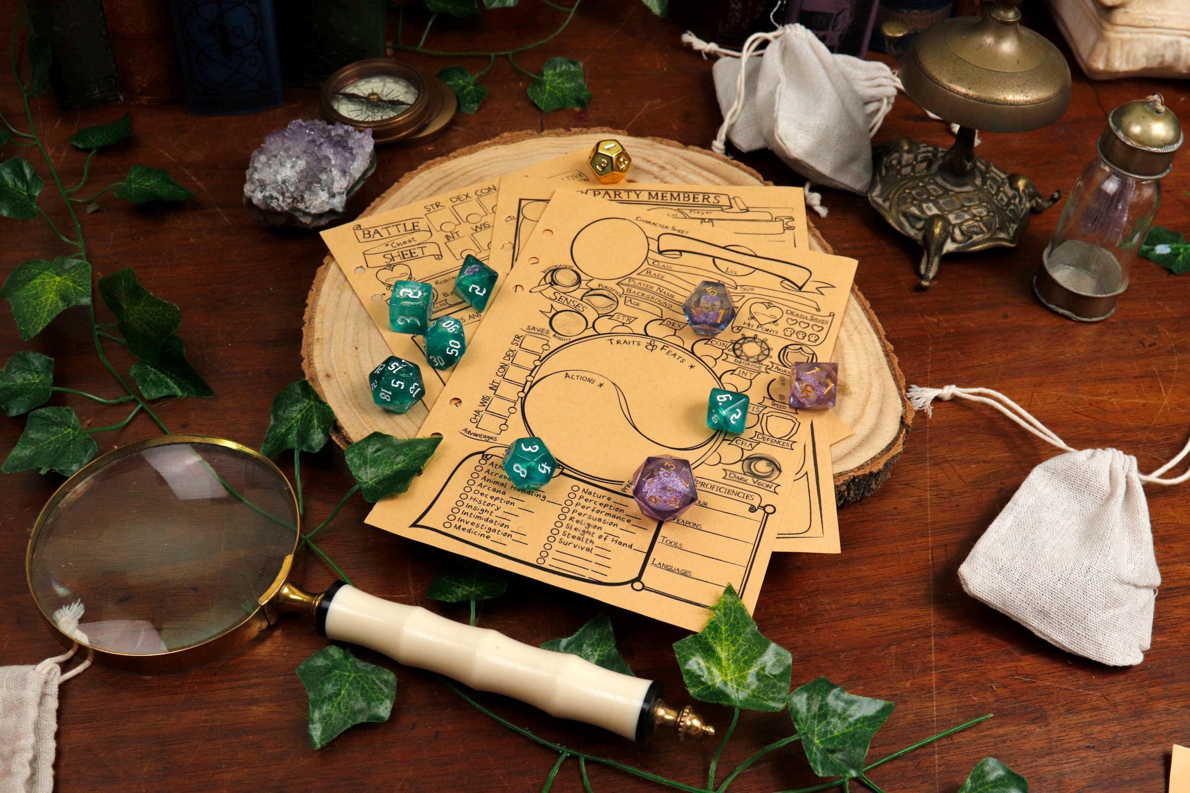 Dnd Adventure Kit, Character Sheet Adventure Journal Pages, Combat ...