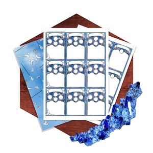 Cartas de Magia DnD para seu Mago, ilustradas e frente e verso. livros e pergaminhos. Download Digital Preenchível.