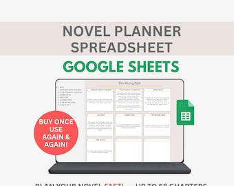 Chapter Outline Writing Google Spreadsheet, Fantasy Novel Outline Template, Romance Novel, Plot Your Story Chapter by Chapter