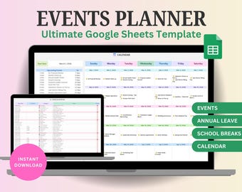 Event Planner Spreadsheet for Google Sheets