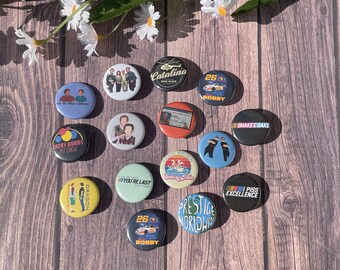 Step Brothers & Talladega Nights-Themed Pin/Pinbutton Back