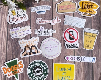 Gilmore Girls-Themed Waterproof Sticker/Magnet