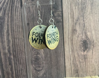 Fourth Wing, BookTok, Romantasy Dangle Earrings