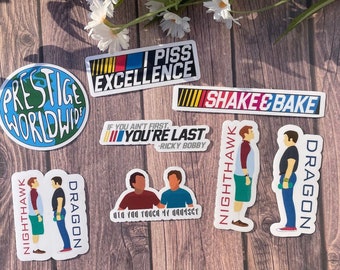 Step Brothers & Talladega Nights Wasserdichter Aufkleber / Magnet