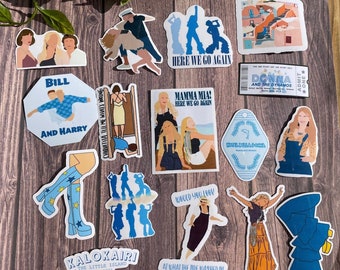 Mamma Mia, ABBA, Dancing Queen Themed Wasserdichter Aufkleber / Magnet