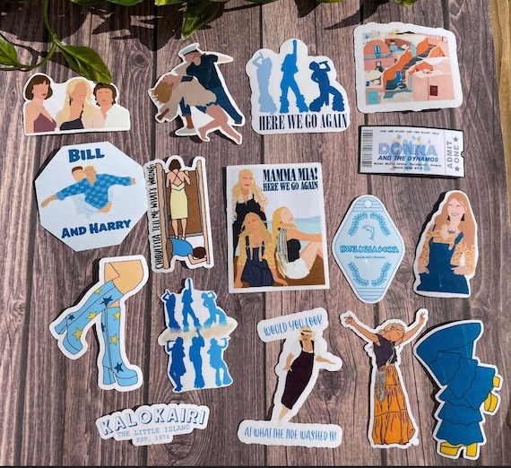 Mamma Mia, ABBA, Dancing Queen Themed Waterproof Sticker/Magnet