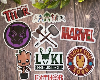 Marvel Universe-Themed Waterproof Sticker/Magnet