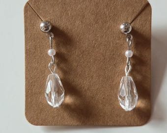 ファイナルファンタジー7 ティファ シルバードロップスタッドピアス