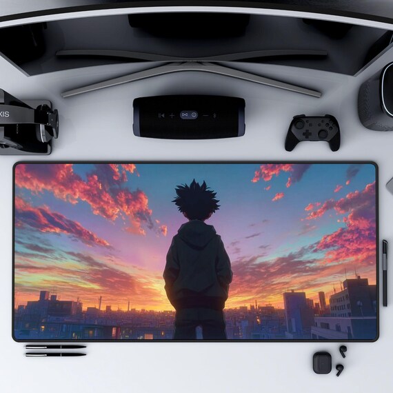 Anime Mousepad and Desk Mat, Gaming Playmat, Large Mouse Pad