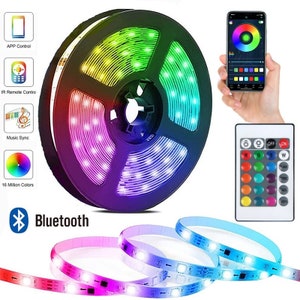 65.6ft/20m Multi Color Chasing RGB Long LED Strip Light Kit