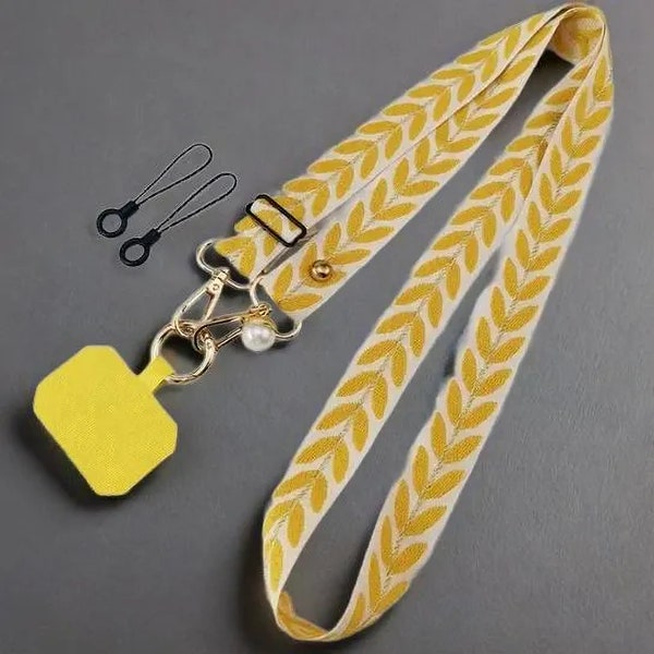 Mobile Phone Chain Phone Lanyard Phone Strap Phone Wristlet to hang around with Adjustable cord Anti Lost