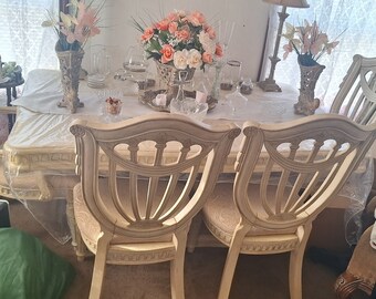 Dining Table & Chairs - SOLID WOOD