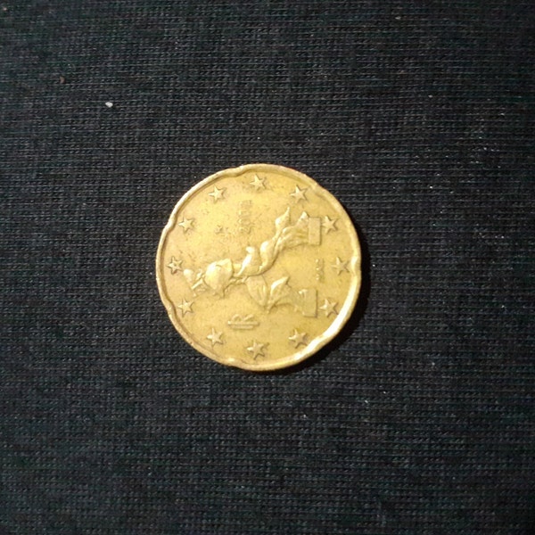 20 euro cent coin italy 2002