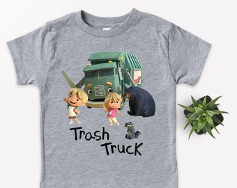 Trash Truck Shirt, Trash Truck Boy, Trash Truck Gift,Birthday Boy Girl,Trash Truck Tee,Trash Truck Tees,Truck Matching Tee,Hank Trash Truck
