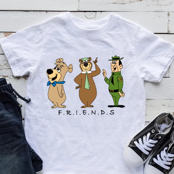 Yogi Bear Shirt, Boo Boo Shirt, Cartoon Character,Yogi Friends Tee,Cartoon Shirt,Cartoon Tee,Classic Cartoon Tee,Honey Bear,Smarter Than The