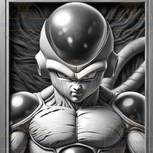 Laser Burn PNG - 3D illusie - graveren - Laser Ready - Lightburn-bestand - digitaal ontwerpbestand - muurframe - superheld PNG - anime karakter