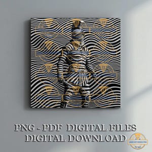 Optische Täuschung, atemberaubende PNG-Dateien für das Laserschneiden und -drucken, einzigartige Wanddekoration, kreative Kunst für Zuhause, Grafikdesign, Gladiator-Dekor