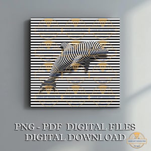 Optische Täuschung - Atemberaubende PNG-Dateien für Laserschnitt und -druck, Einzigartige Wanddekoration, Kreative Kunst für Zuhause, Grafikdesign, Tierdekor