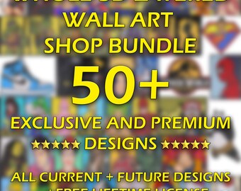 Exclusive 3D Layered Wall Bundle - Laser Cut Template, Cricut SVG & Wall Decor for Glowforge, DXF, PDF