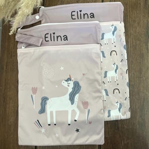 Personalisierte Wetbags Set für die Kita, Wetbag 2er Set in 30x40cm