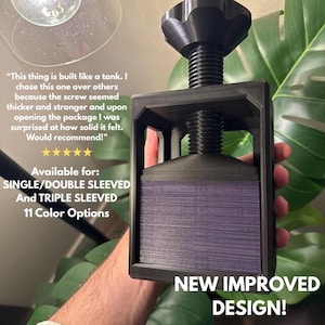 RuneBound Deck Press - NEW design | Sleeved TCG Card Compression Tool for Pokémon, MTG, Yu-Gi-Oh! | Air-Gap Reducing Card Press | 3D Printed