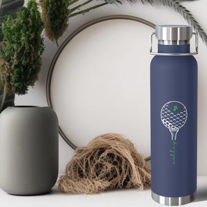 Personalized Golf Tumbler. Custom Golf Cup. Personalized Golf Tumbler Name on Tee. Golf Sport Tumbler. Custom Golf Lover Gift. Gift for Dad