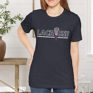 Personalized Lacrosse Shirt W Name, Women Lacrosse Shirt, Custom Lacrosse Shirt, Lacrosse Lover Shirt, Personalized Lacrosse Player Gift