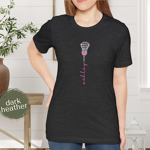 Personalized Lacrosse Shirt, Women Lacrosse Shirt, Custom Lacrosse Shirt, Lacrosse Lover Shirt, Lacrosse Player Shirt, Lacrosse Player Gift