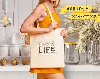 Life Tote Bag. Stylish Tote Bag w/ Motivational Message. Motivational Tote Bag. Inspirational Quote Tote Bag. Inspirational Gift Ideas