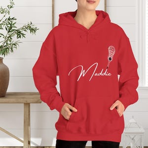 Custom Lacrosse Hoodie. Personalized Team Name Sweatshirt. Lacrosse Player Hoodie. Custom Lacrosse Sweatshirt. Game Day Shirt. Lacrosse Mom