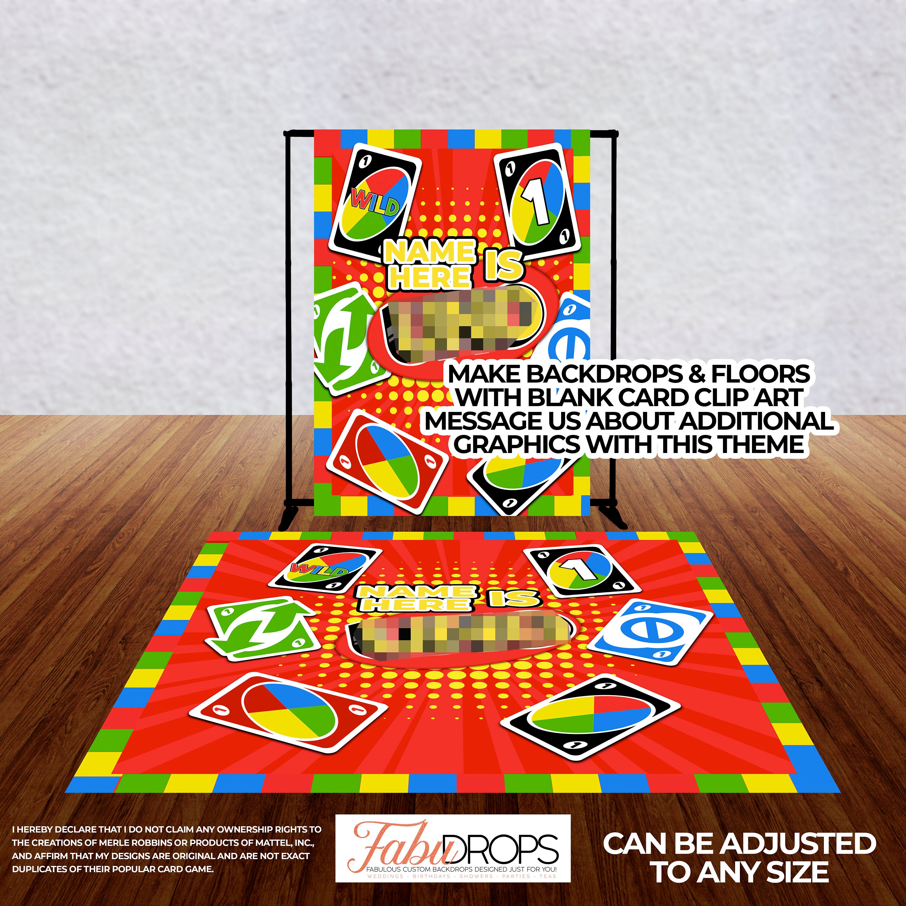 Colorful Blank Wild Playing Card Digital Files - Etsy