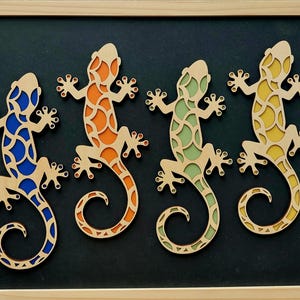 Gecko or Salamander, Wooden wall decoration, Wooden wall art, Totem animal from Provence, Gift idea, Souvenir from Provence,