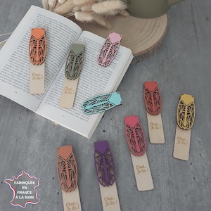 Cicada bookmarks, wooden bookmarks, handmade, gift ideas, souvenirs from Provence