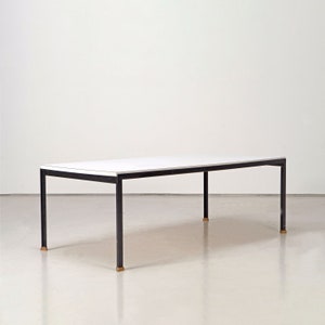 Mesa de centro em ângulo T de meados do século, de Florence Knoll para Knoll International, décadas de 1950, 50