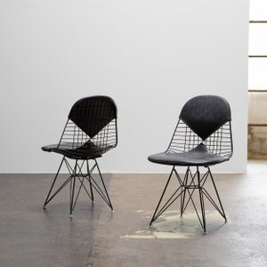 Pair of Wire Chairs by Charles & Ray Eames for Herman Miller, 1960s, 60s