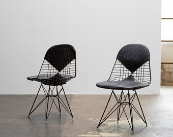 Paire de chaises en fil de fer par Charles & Ray Eames pour Herman Miller, 1960s, 60s