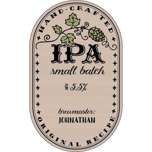 Custom Printed Beer Labels IPA small batch image 1