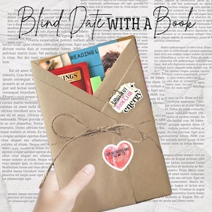 May include: A kraft paper envelope tied with twine, containing a book and other items, with stickers that read "Blind Date With A Book", "Smut Slut Book Club energy", and "Buy Me Books And Tell Me To".
