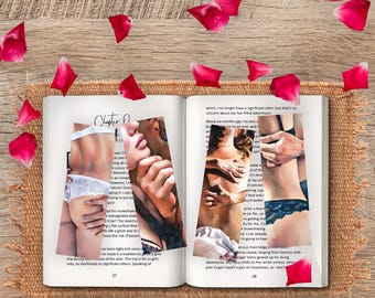 Sultry Watercolor Bookmarks: Spicy Couple Designs (Digital Download)