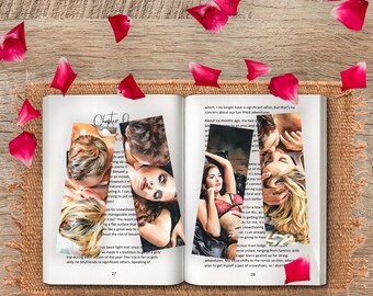 Steamy Watercolor Couple Bookmarks: Spicy Adult Art (Digital Download)